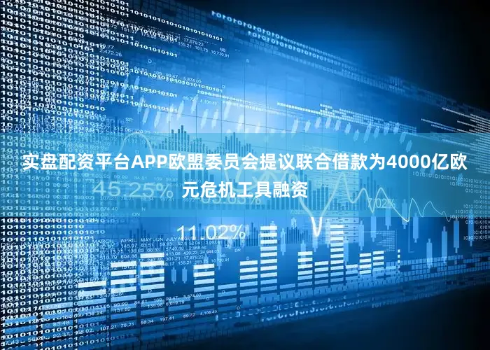 实盘配资平台APP欧盟委员会提议联合借款为4000亿欧元危机工具融资