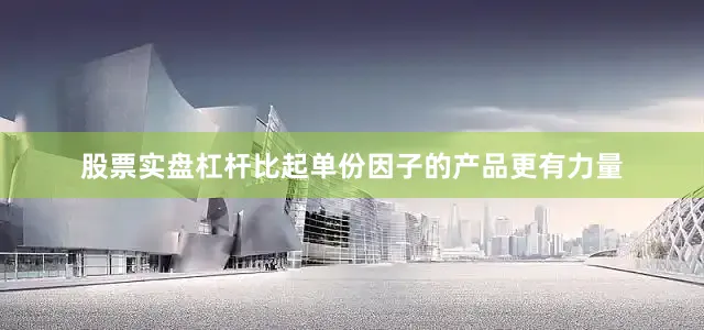 股票实盘杠杆比起单份因子的产品更有力量